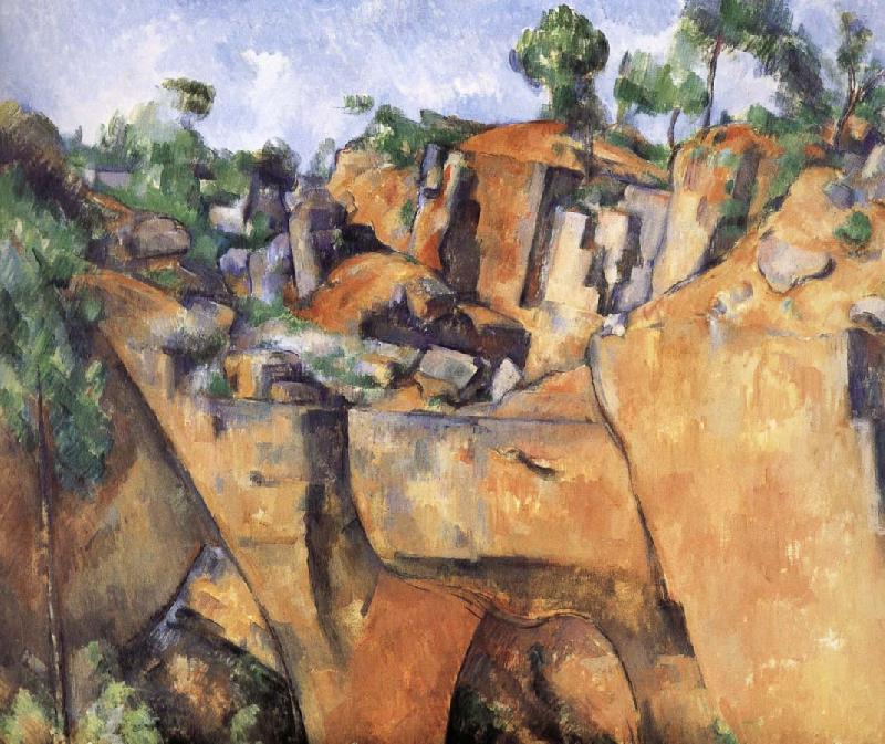 Paul Cezanne landscape rocks France oil painting art